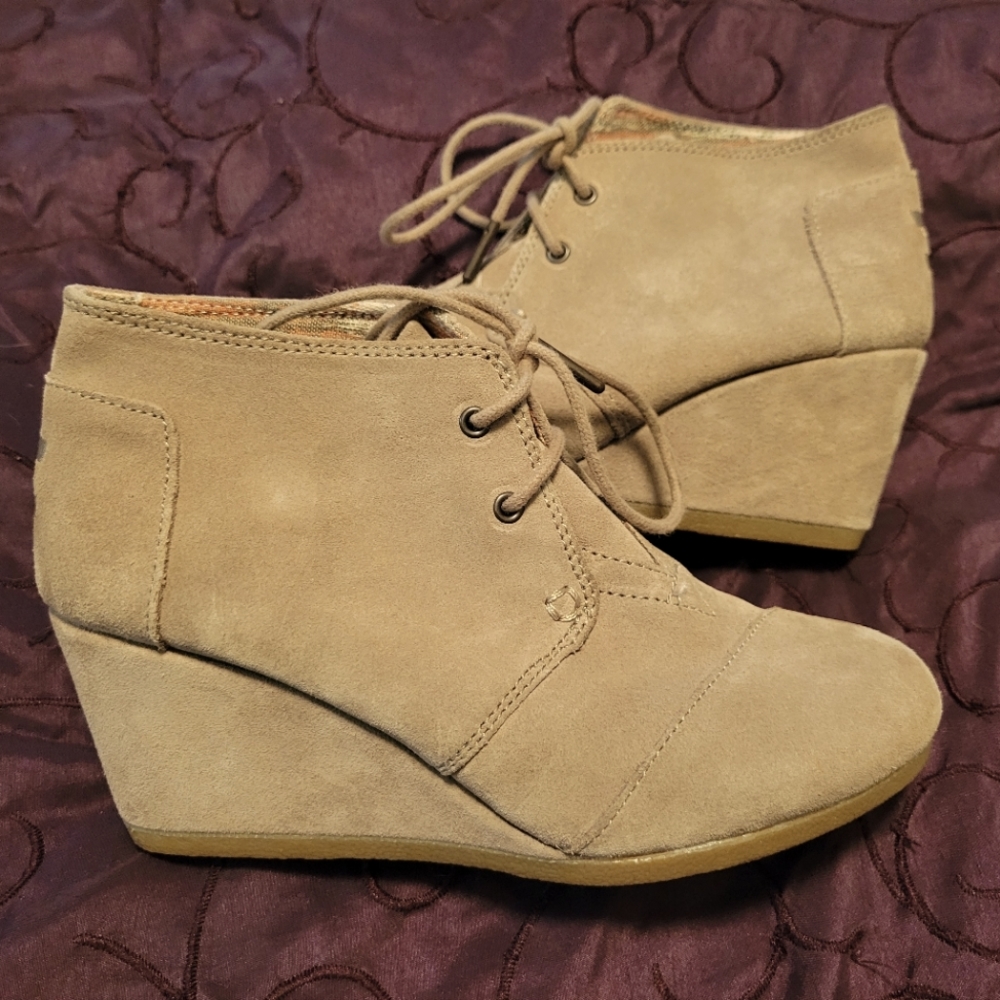 Toms Boots, Tan, 7W